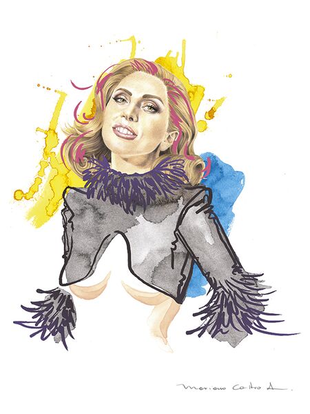Gaga, técnica mixta