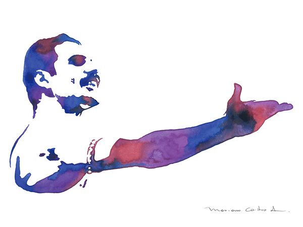 Freddie 2, acuarela